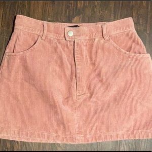 KENDALL & KYLIE Pink Corduroy Mini Skirt